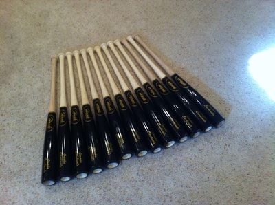 Ash Bat $75.00 Northern White Ash, hand-turned to any length.  MLB grade wood 8-12% moisture content.